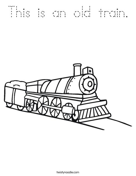 Choo Choo Train Coloring Page