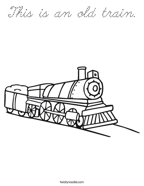 Choo Choo Train Coloring Page