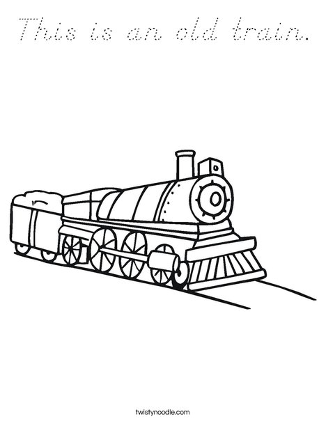 Choo Choo Train Coloring Page