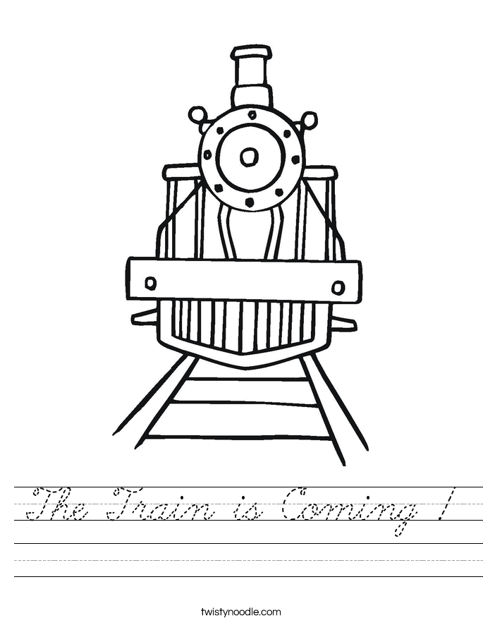The Train is Coming ! Worksheet