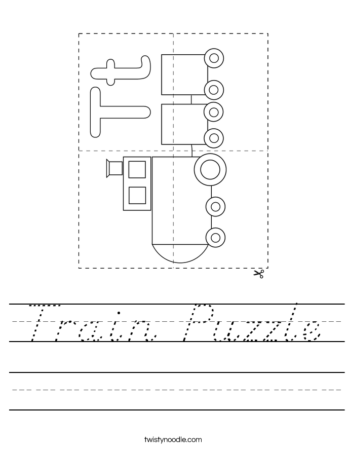Train Puzzle Worksheet