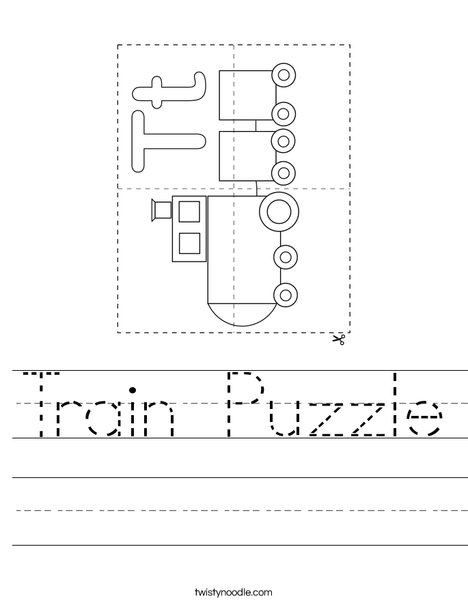 Train Puzzle Worksheet