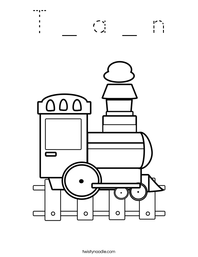 T _ a _ n Coloring Page
