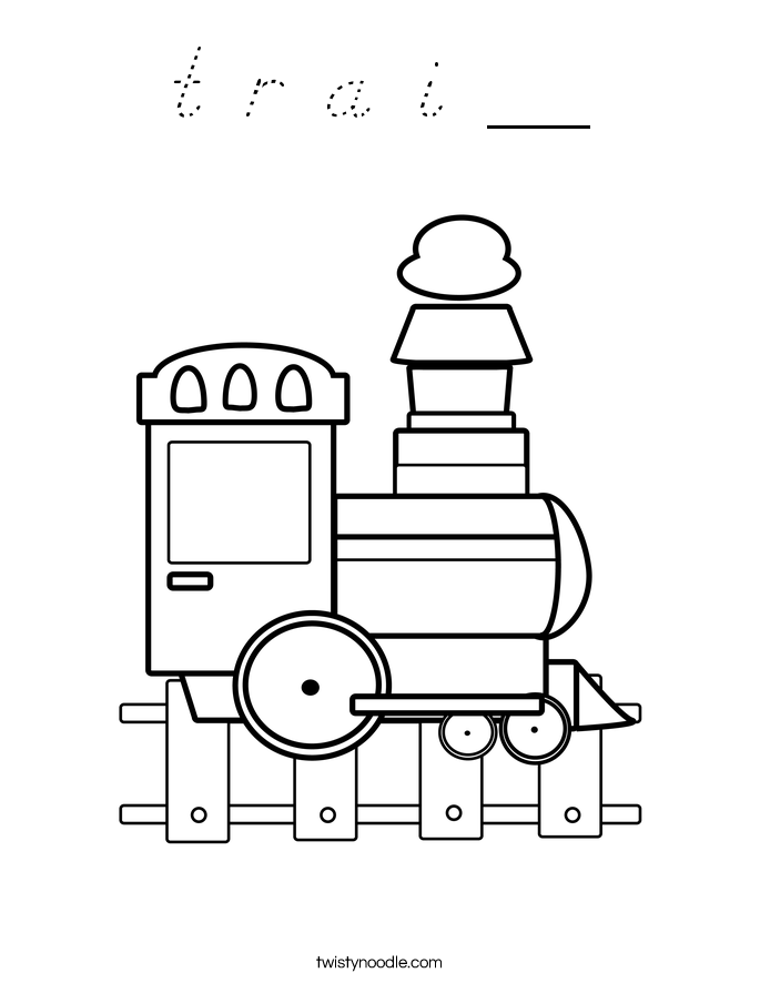 t r a i __ Coloring Page