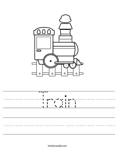 Train Worksheet Twisty Noodle Train Worksheet Twisty Noodle