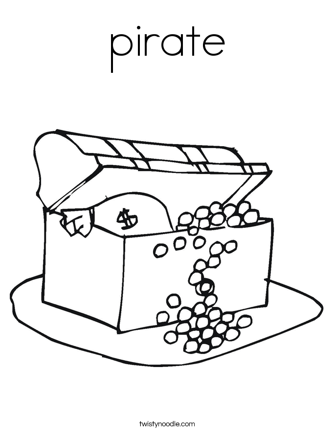 pirate Coloring Page