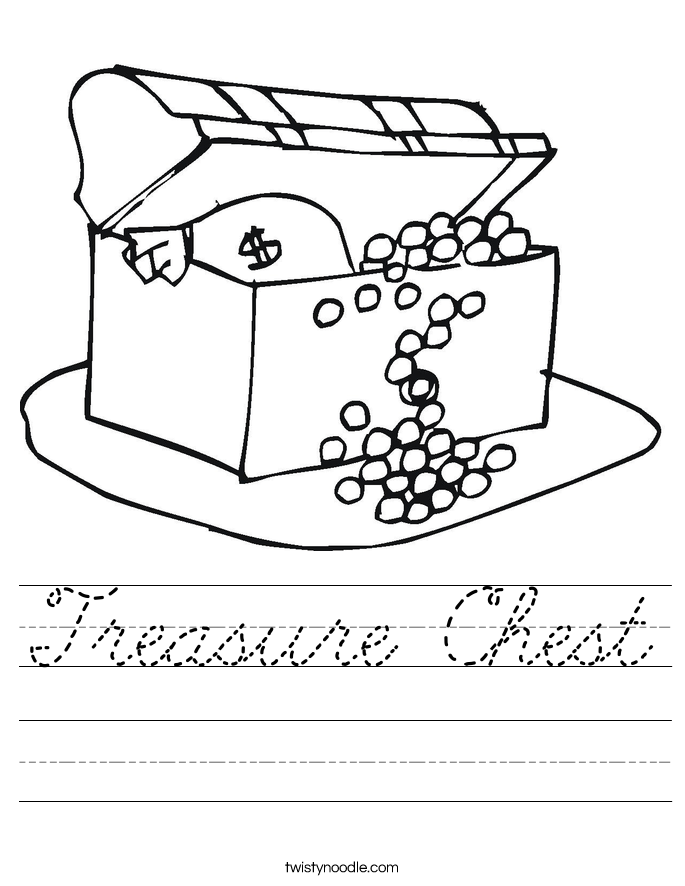 Treasure Chest Worksheet