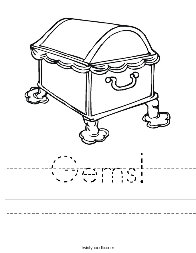 Gems! Worksheet