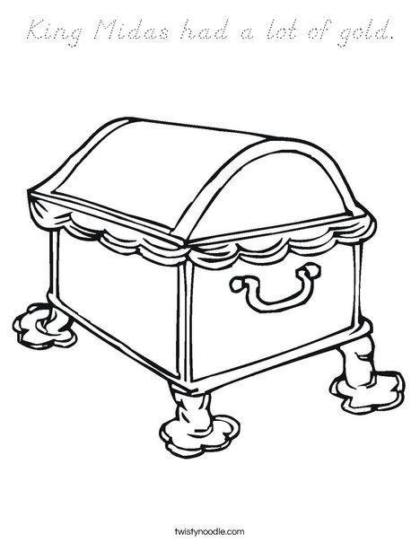 Treasure Chest1 Coloring Page