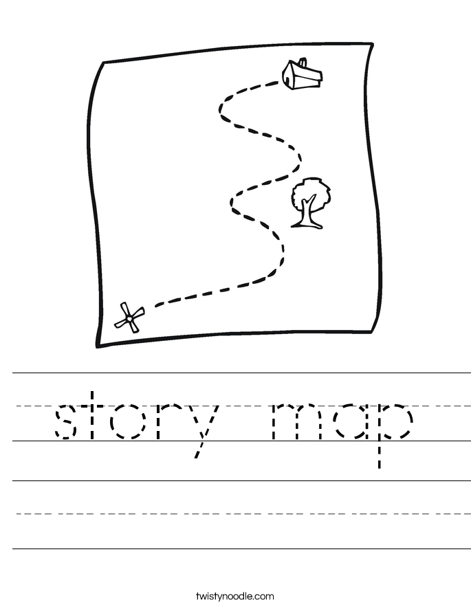 story map Worksheet Twisty Noodle story map Worksheet Twisty Noodle