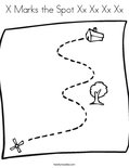 X Marks the Spot Xx Xx Xx Xx Coloring Page