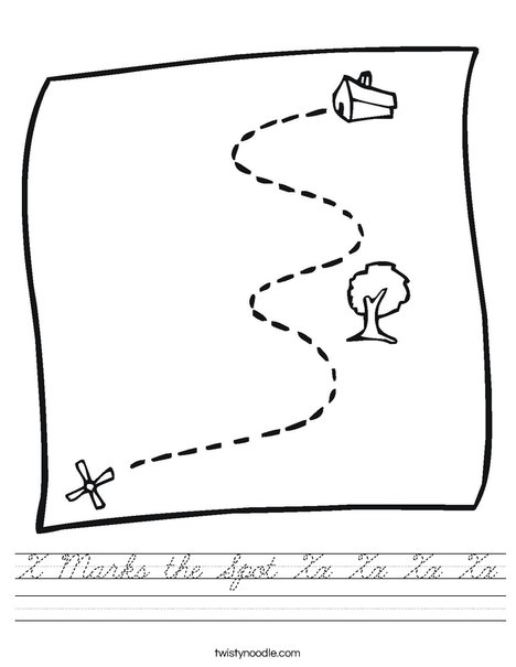Treasure Map Worksheet