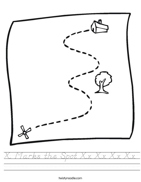 Treasure Map Worksheet