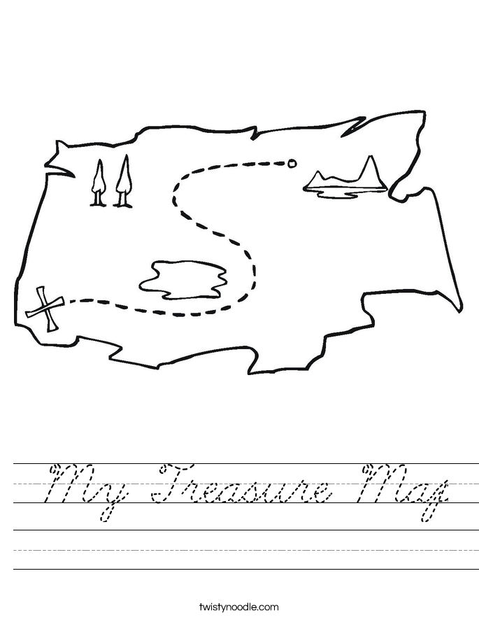 My Treasure Map Worksheet