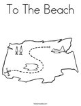 To The Beach Coloring Page