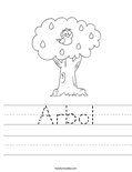 Arbol Worksheet