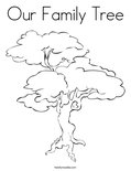 Our Family Tree Coloring Page