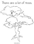 There are a lot of trees.Coloring Page