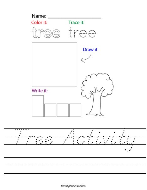 Tree Activity Worksheet