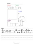 Tree Activity Worksheet