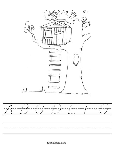 Tree House Worksheet