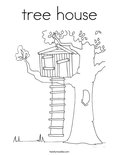 tree houseColoring Page
