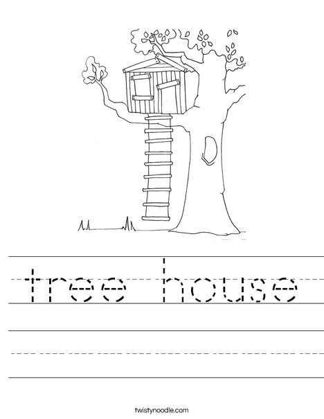 Tree House Worksheet
