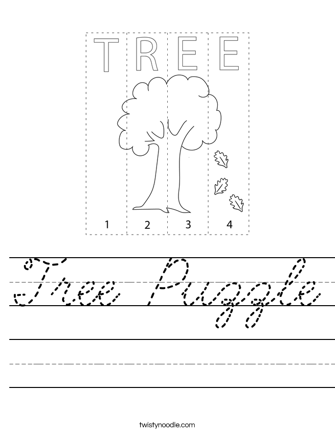 Tree Puzzle Worksheet