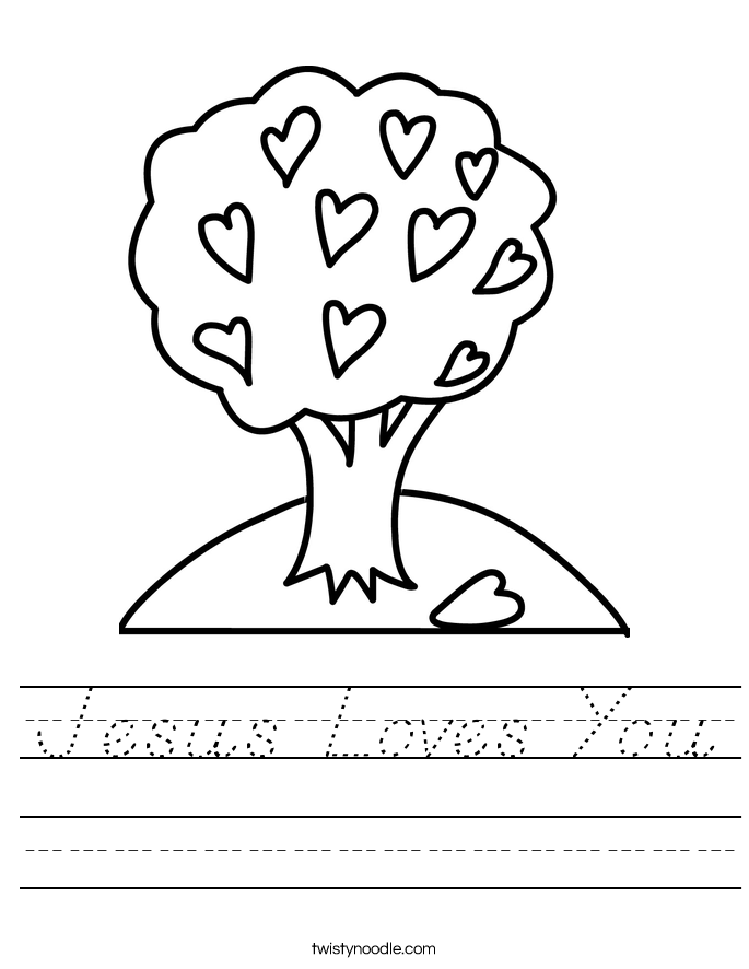 Jesus Loves You Worksheet