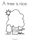 A tree is nice.Coloring Page