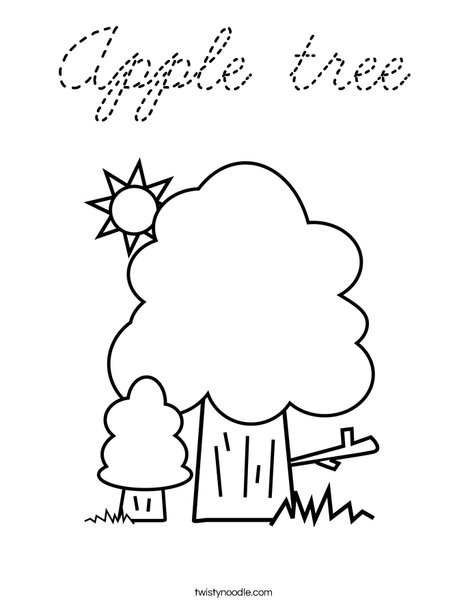 Trees Coloring Page