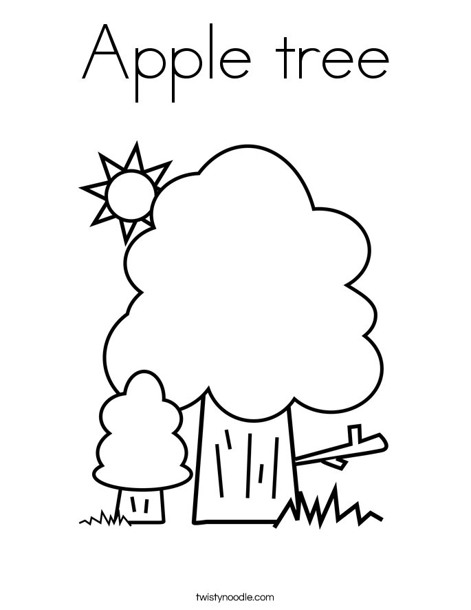 Apple tree Coloring Page