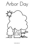 Arbor DayColoring Page