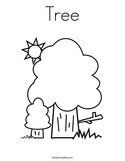 Tree Coloring Page