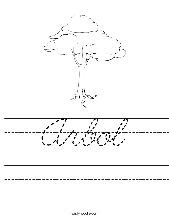 Arbol Worksheet