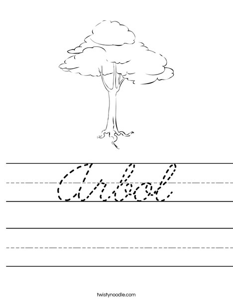 Brown Tree Worksheet