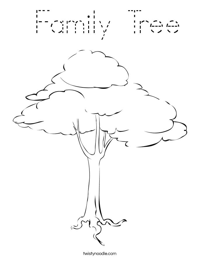  Family Tree Coloring Page