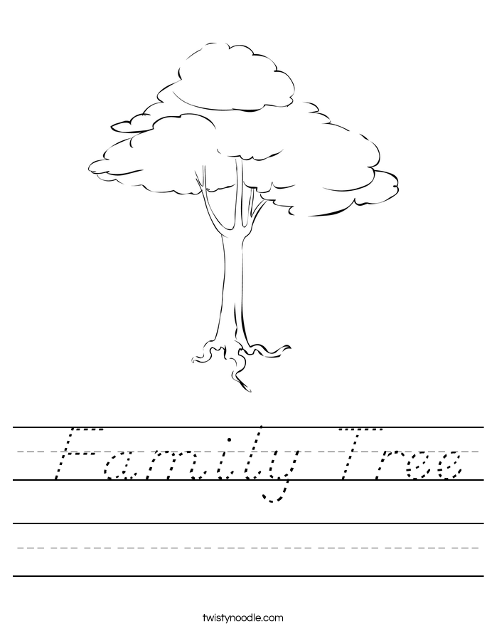  Family Tree Worksheet