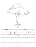  Family Tree Worksheet