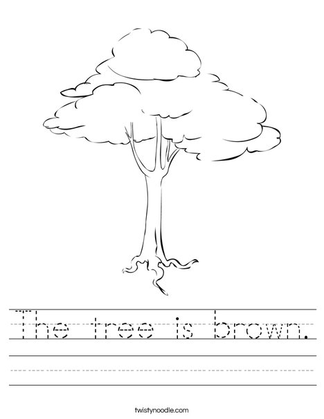 Brown Tree Worksheet
