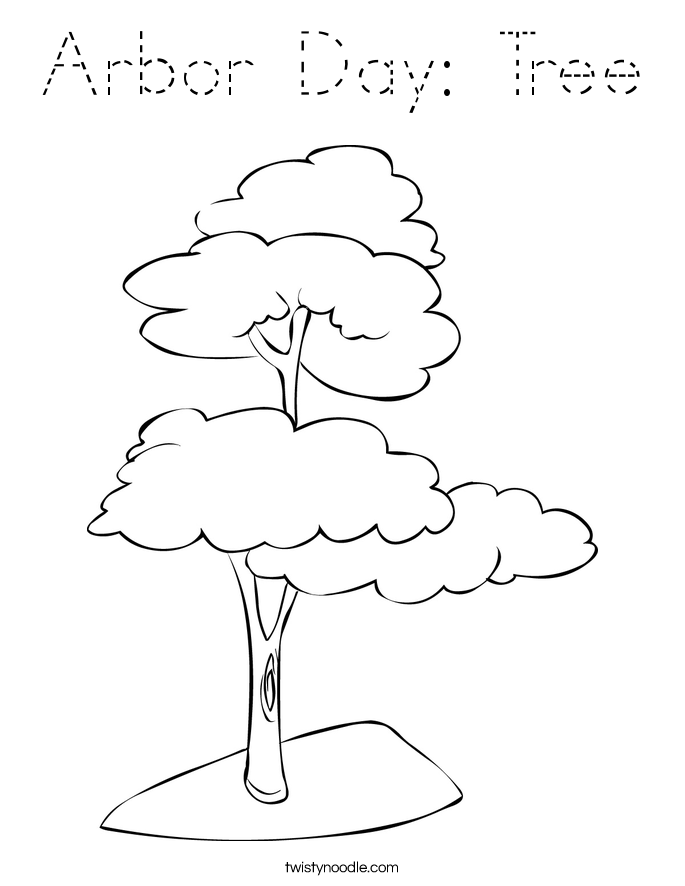Arbor Day: Tree Coloring Page