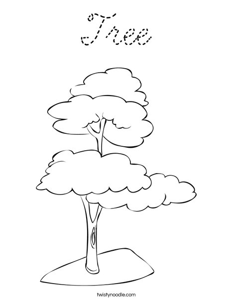 Arbol Coloring Page
