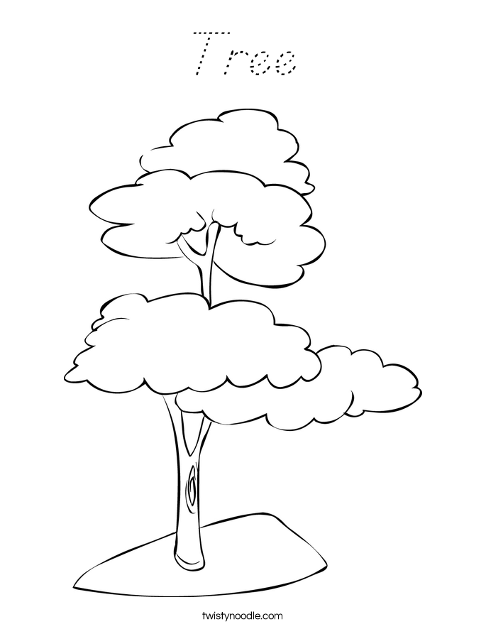 Tree Coloring Page