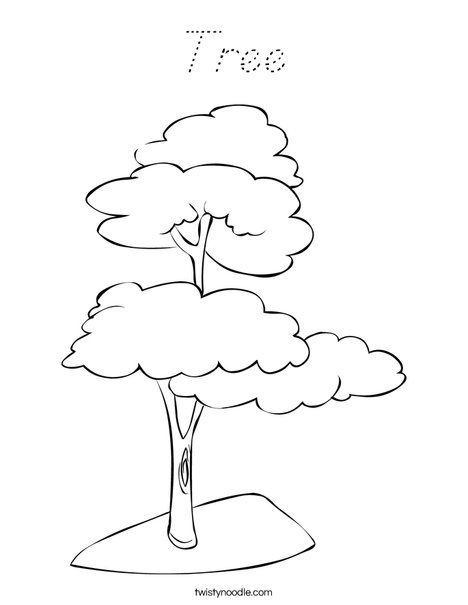 Arbol Coloring Page