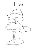 Tree Coloring Page