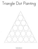 Triangle Dot Painting Coloring Page