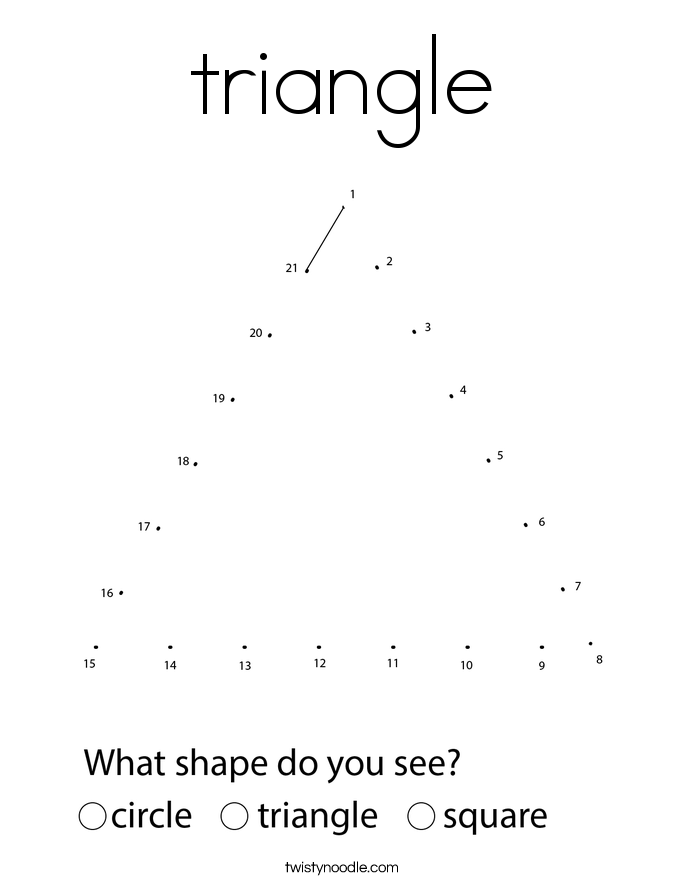 triangle Coloring Page