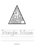 Triangle Maze Worksheet