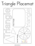 Triangle Placemat Coloring Page