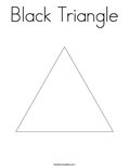 Black TriangleColoring Page